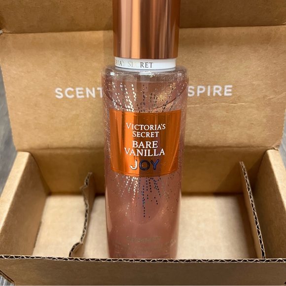 NWT Victoria's Secret Holiday Bare Vanilla Joy Shimmer Fragrance Mist Body 8oz - Picture 2 of 8